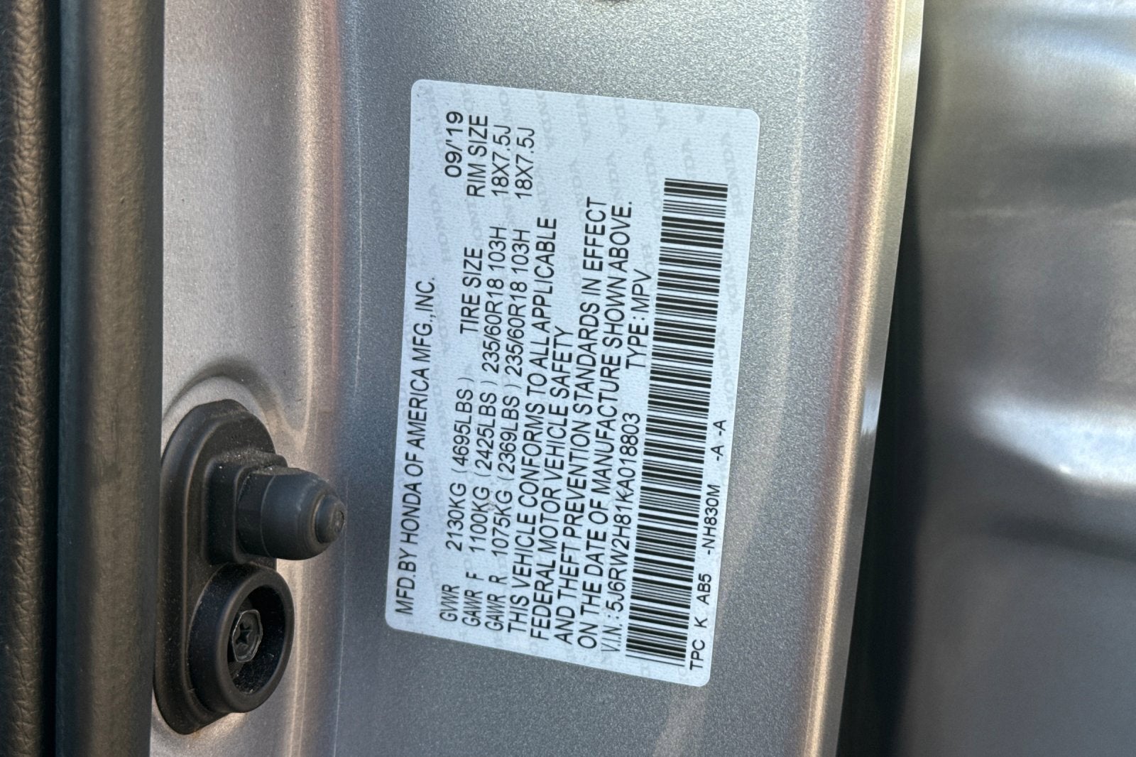 2019 Honda CR-V EX-L