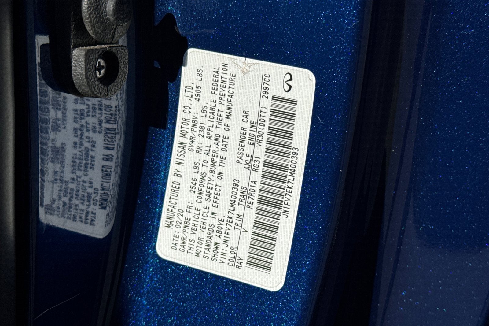 2020 INFINITI Q60 RED SPORT 400