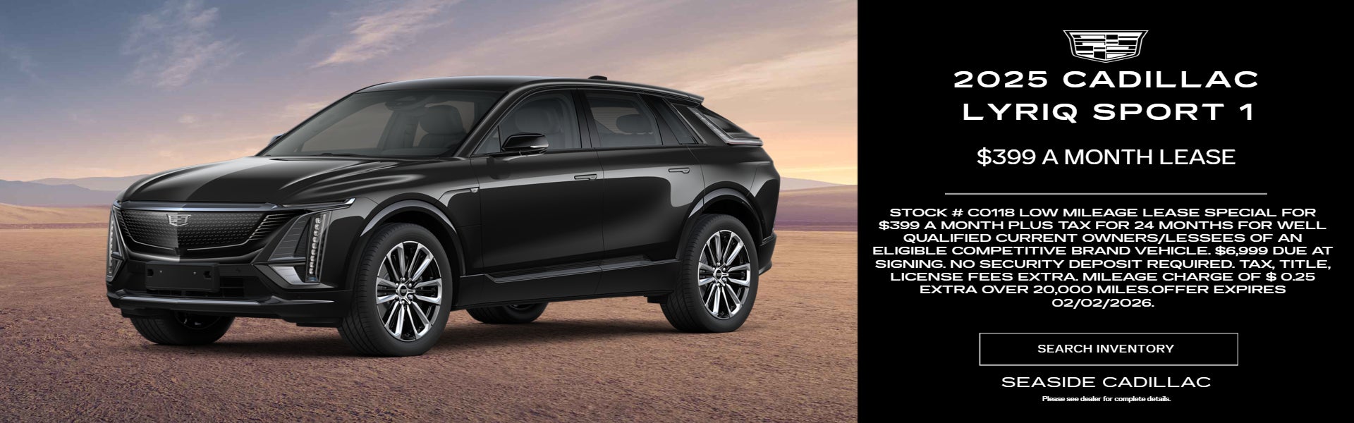 2025 Lyriq Sport savings